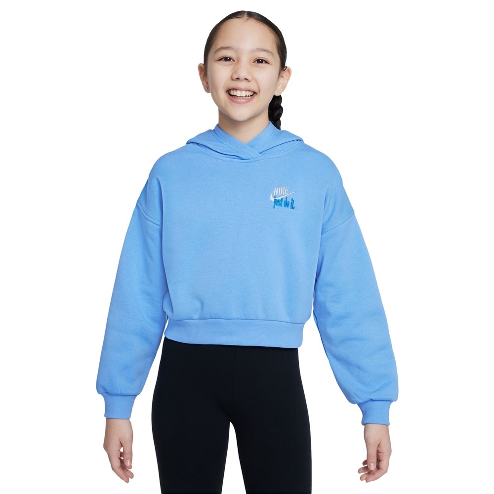 Nike Sportswear Big Girls Club Fleece Oversized Hoodie - Size M